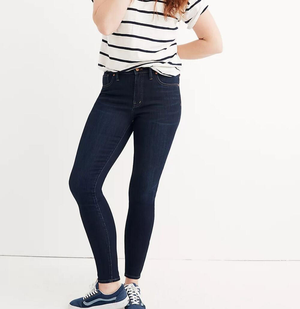 Madewell 9" High-Rise Skinny Jeans in Larkspur Wash Blue Women's Size 26
